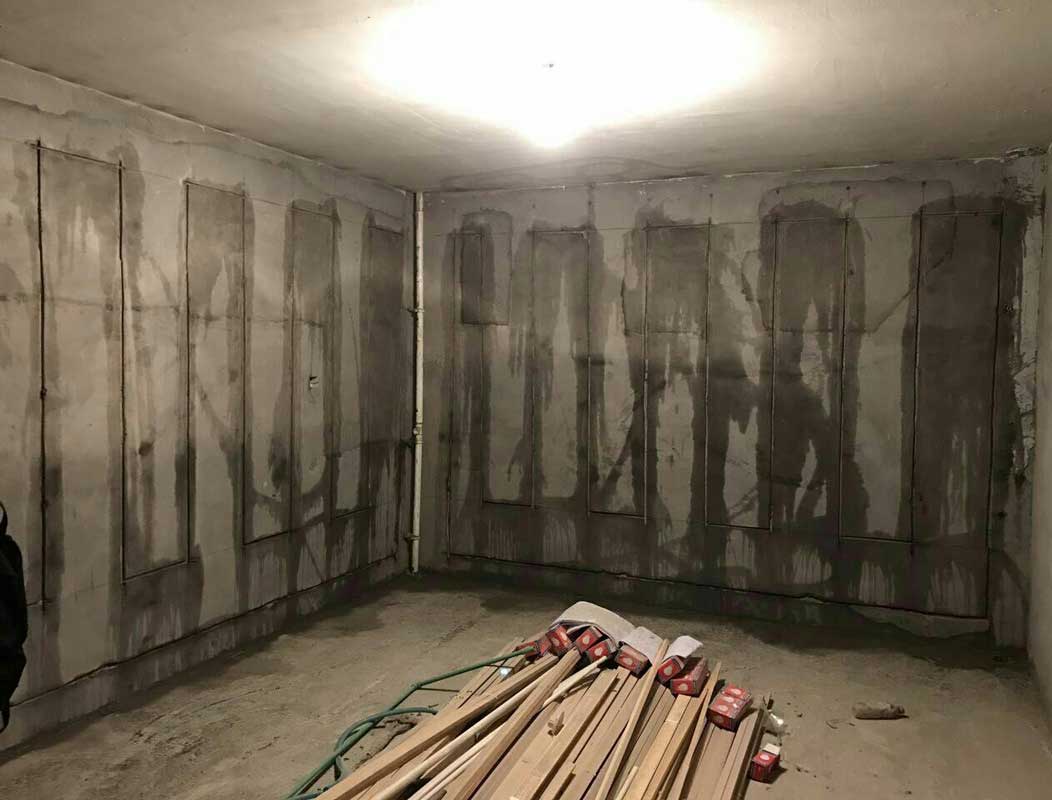 石家庄上山间别墅电渗透防潮施工