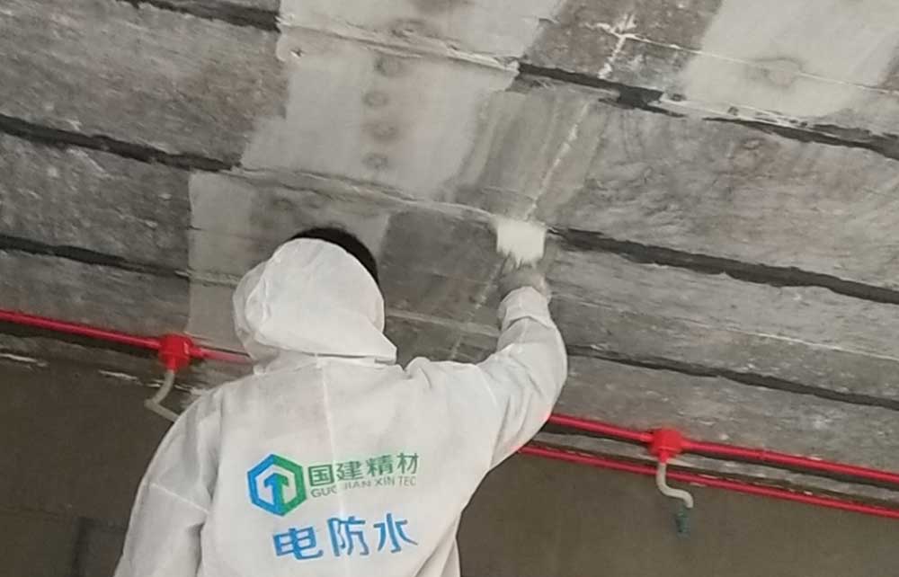 浙江衢州别墅防水防潮项目，江山鹿来山庄立威电渗透顺利施工